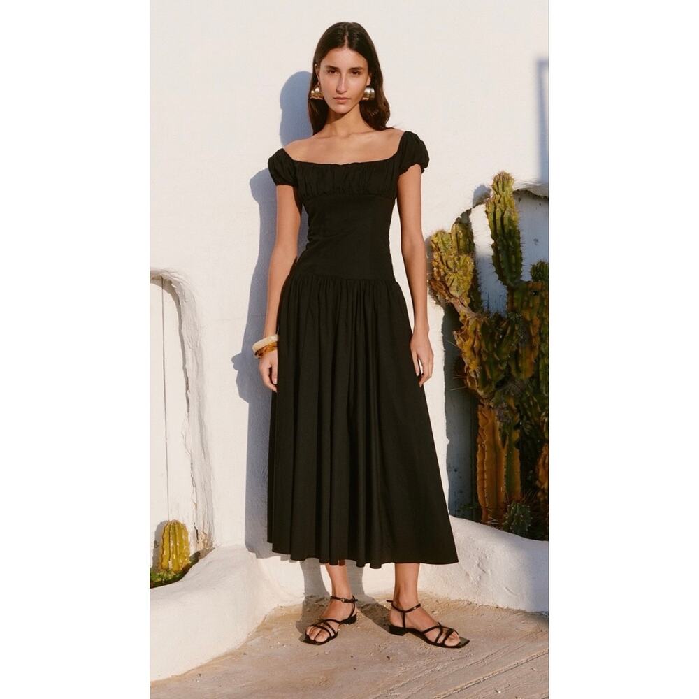 Caroline Constas Augusta Drop Waist Maxi Dress size M $460